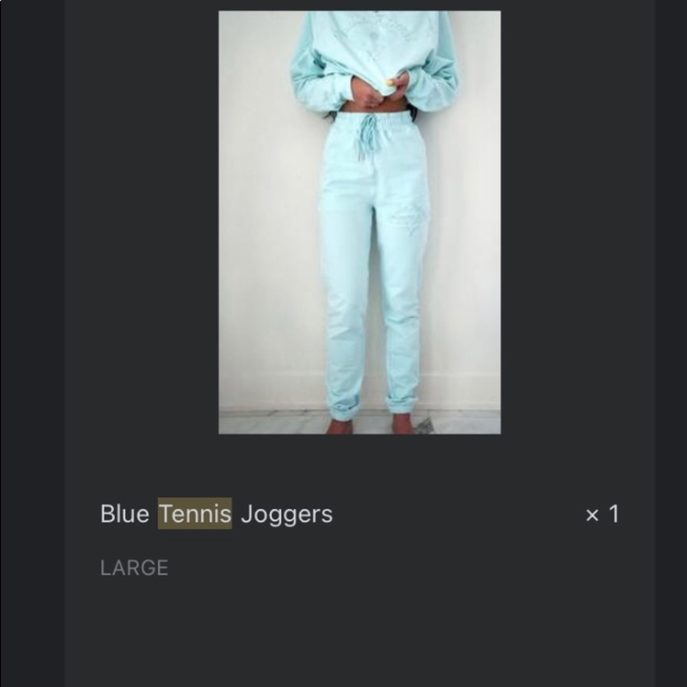 Hoaka Apparel Tennis Joggers